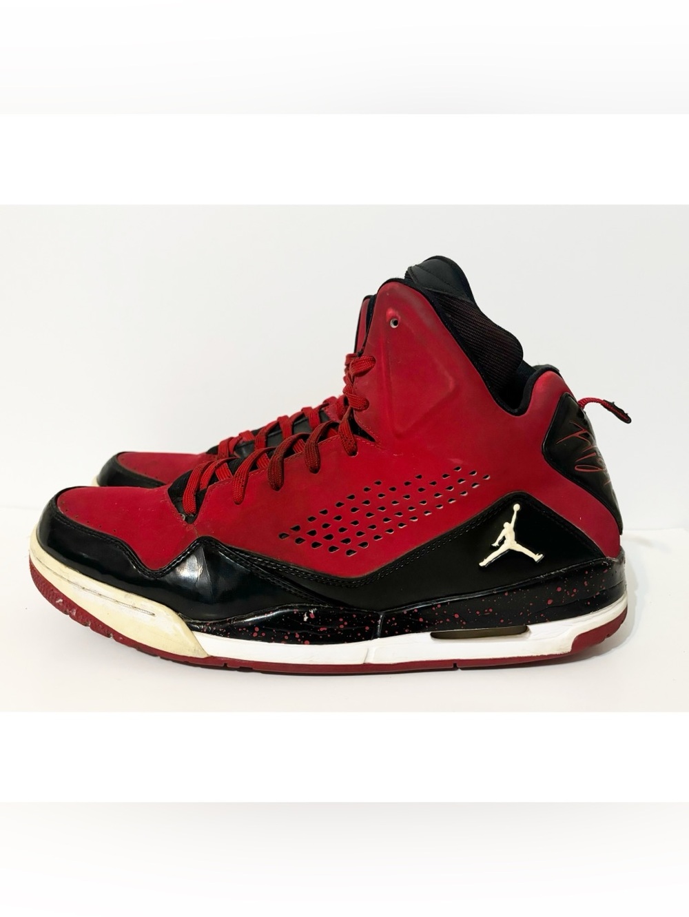 Nike Air Jordan Mens Basketball Shoes SC-3 - Black/Red, 629877-601 Size 13